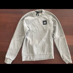 Adidas unisex sweatshirt in gray, size xs